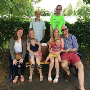 Lawrence family bench, Marlow, Buckinghamshire